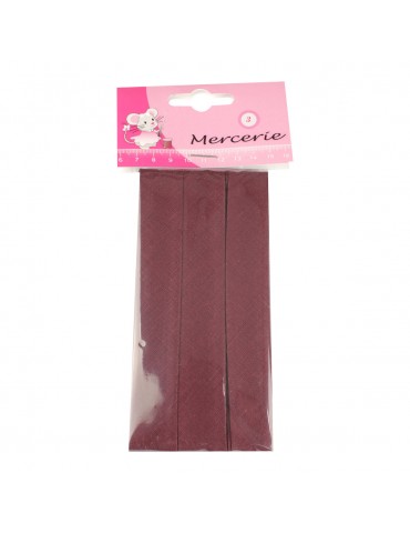 Biais replié 20 mm x 4 m rouge 