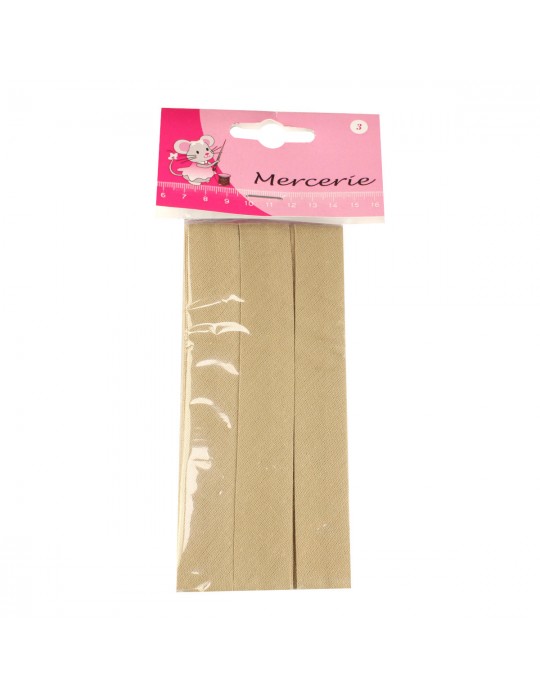 Biais replié 20 mm x 4 m nc