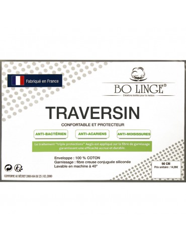 Traversin confortable et protecteur 90 cm blanc