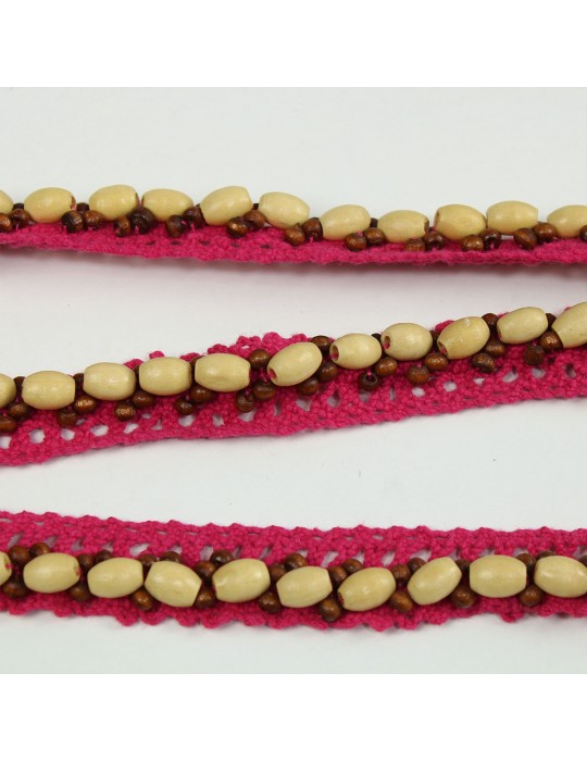 Galon perles pailletés  beige