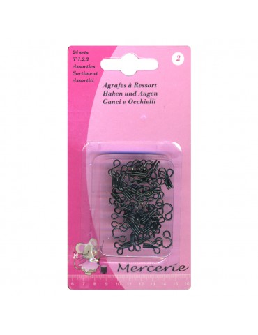 Assortiment d'agrafes à ressort