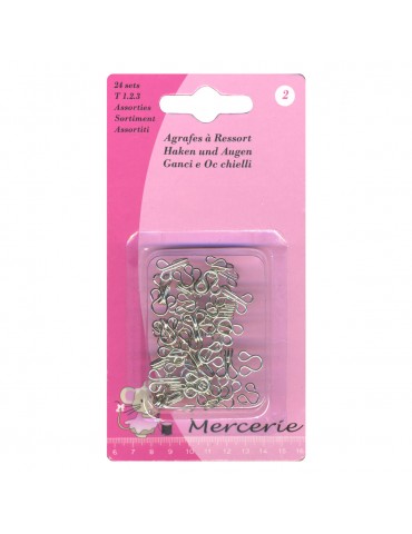 Assortiment d'agrafes à ressort