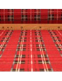 Tissu jacquard rouge Tissu jacquard rouge