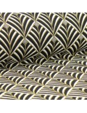 Tissu jacquard épais imprimé noir Tissu jacquard épais imprimé noir