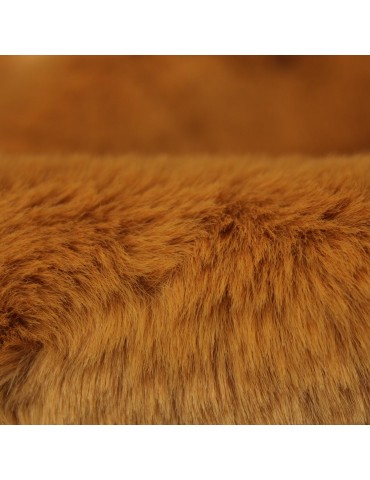 Fourrure synthétique polyester marron