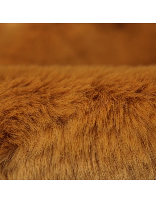 Fourrure synthétique polyester marron