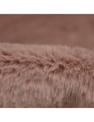 Fourrure synthétique polyester rose