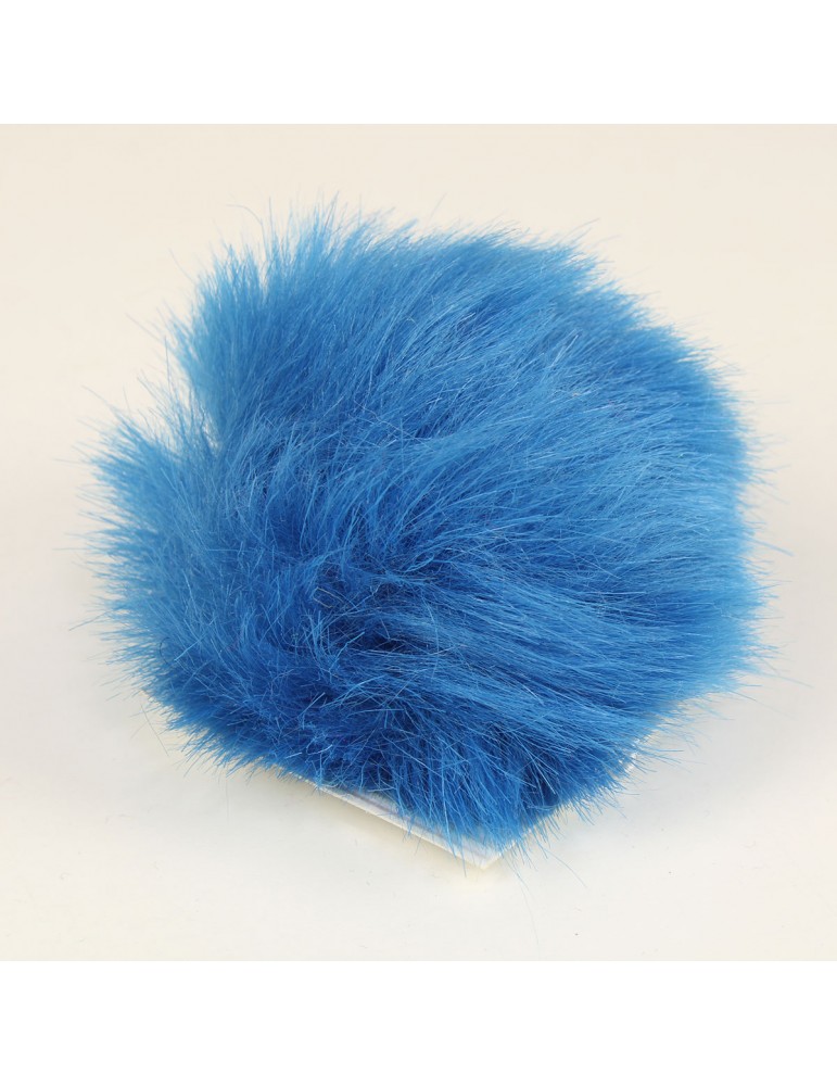 Pompon 7 cm bleu Pompon 7 cm bleu