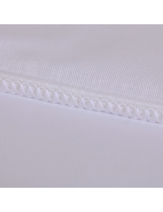 Voilage hauteur 300 cm avec plombage blanc