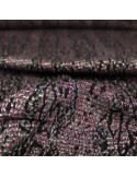 Tissu jersey aspect métallisé  rouge