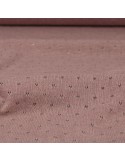 Tissu jersey polyester incrustation métallique rose Tissu jersey polyester incrustation métallique rose