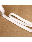Biais replié motifs 20 mm blanc Biais replié motifs 20 mm blanc