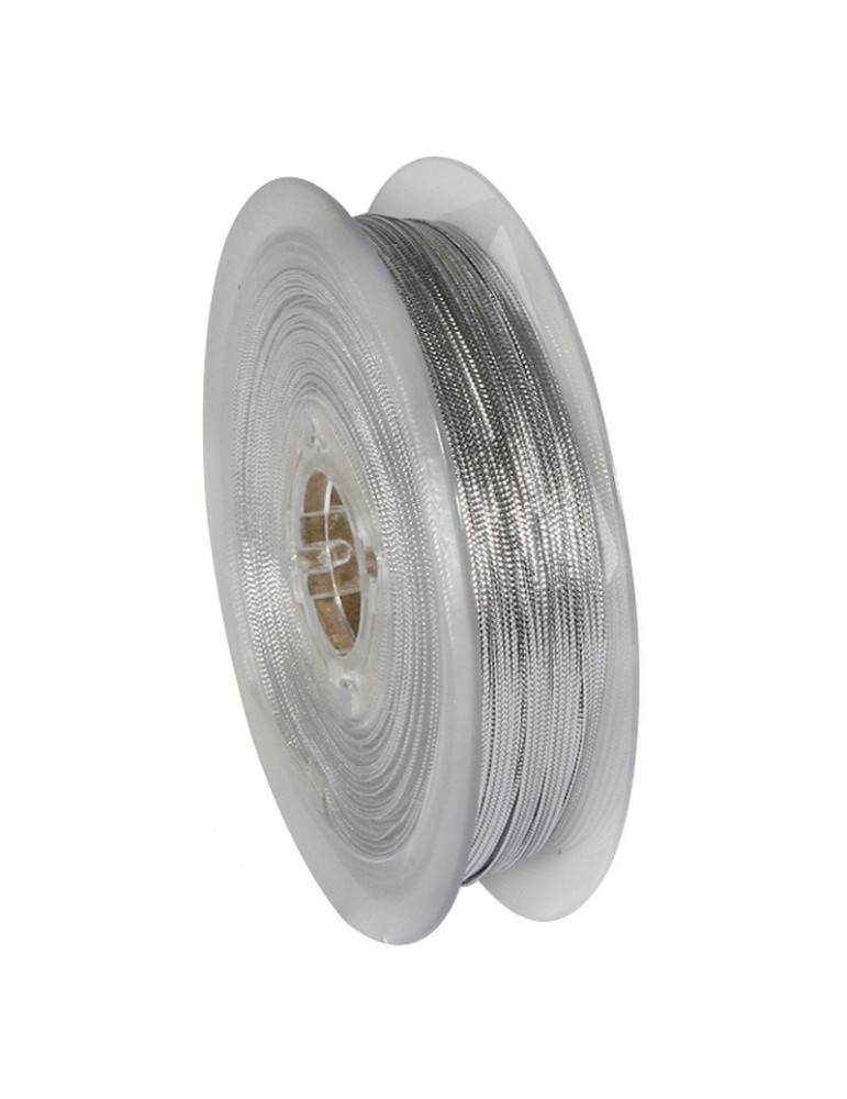 Tresse lurex 4 mm  argenté