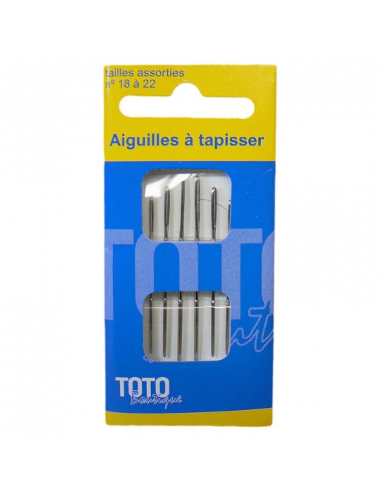 Aiguilles à tapisser N°18 à 22 6pcs