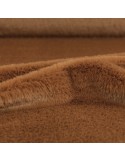 Fourrure synthétique unie marron Fourrure synthétique unie marron