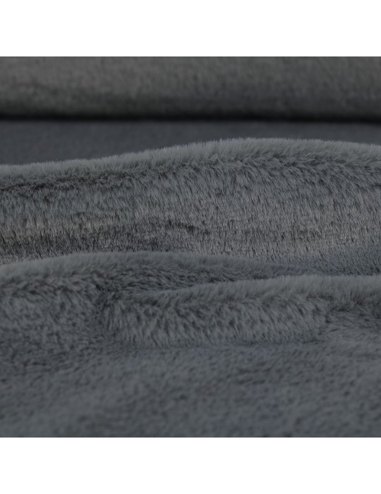 Fourrure synthétique unie gris
