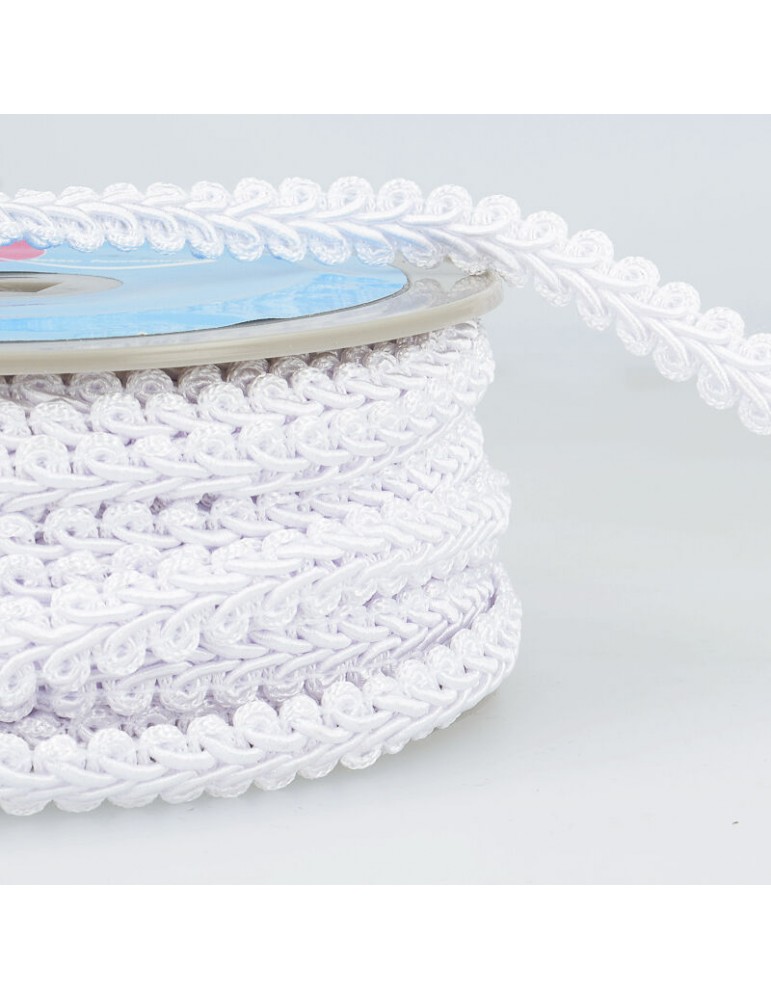 Galon épi de blé 12 mm blanc Galon épi de blé 12 mm blanc