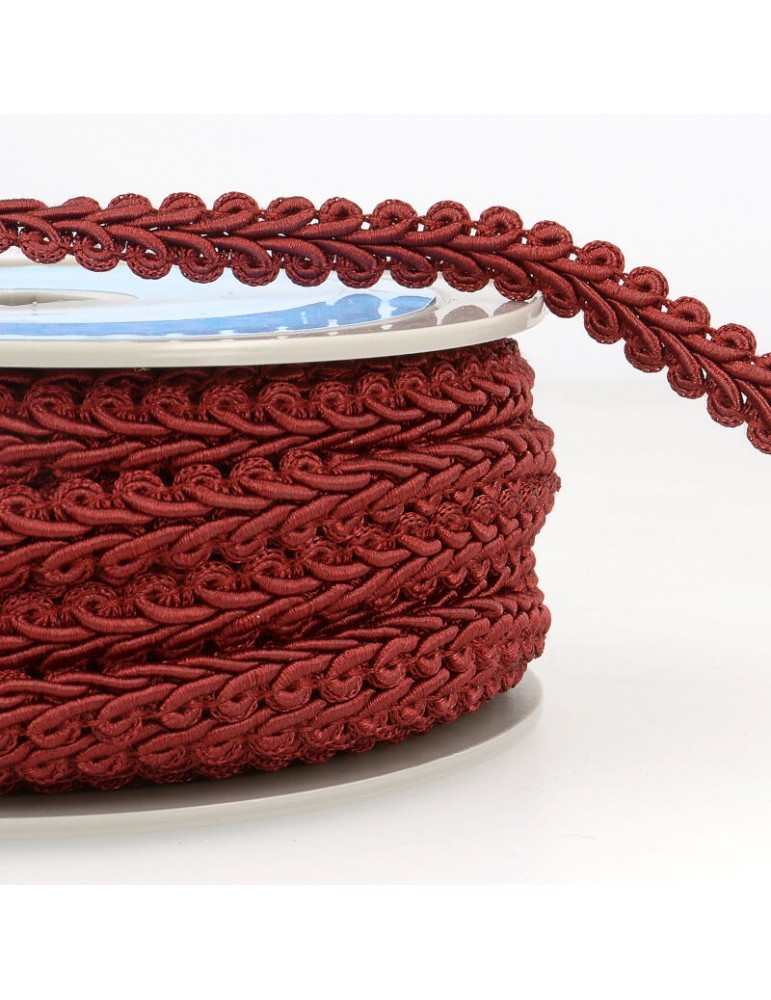 Galon épi de blé 12 mm  rouge