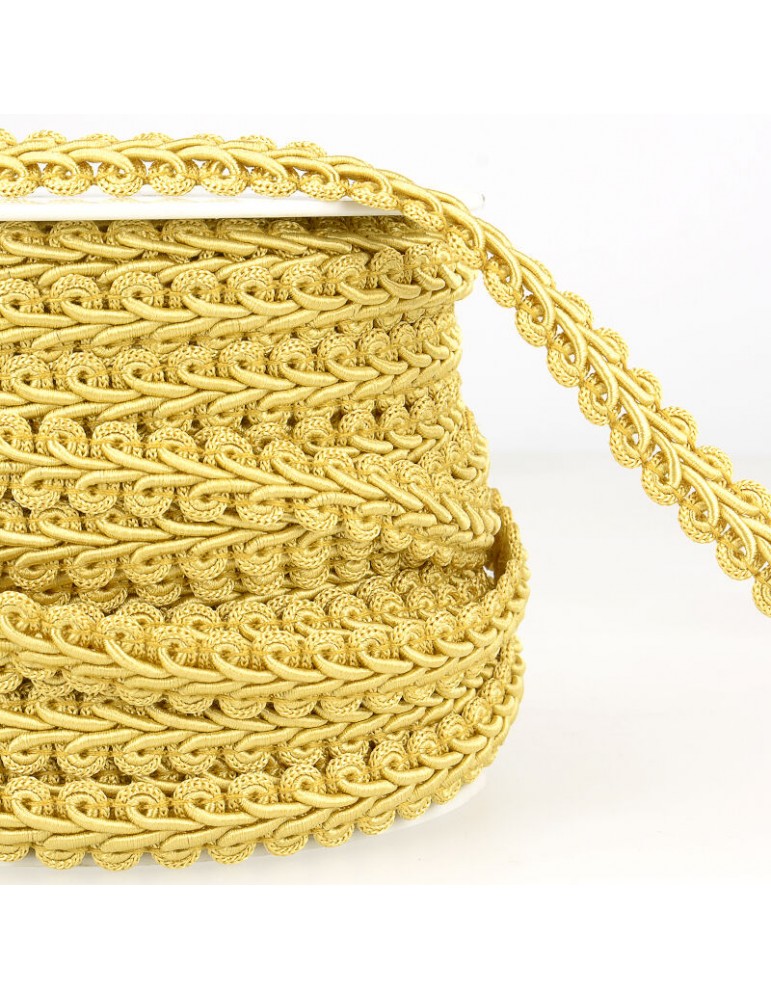 Galon épi de blé 12 mm jaune Galon épi de blé 12 mm jaune