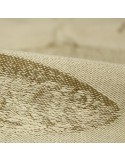Torchon jacquard coton beige