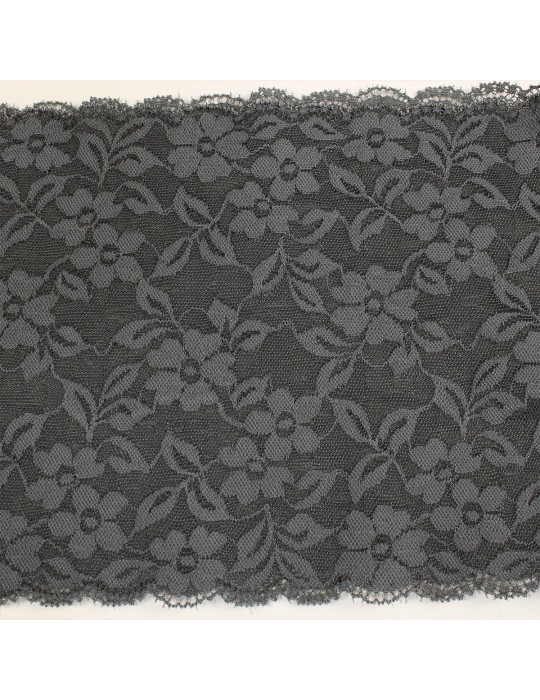 Dentelle élastique 165 mm gris