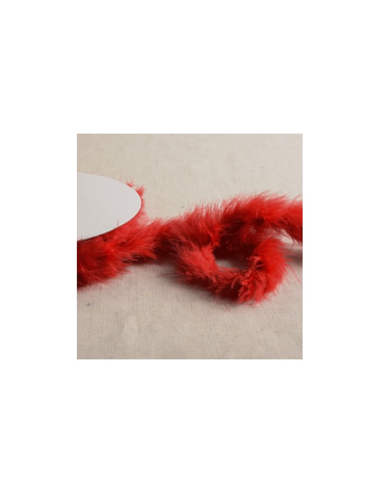 Plumes au mètre marabout rouge Plumes au mètre marabout rouge