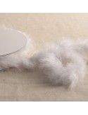 Plumes au mètre marabout blanc