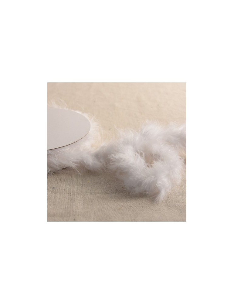 Plumes au mètre marabout blanc