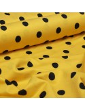 Tissu viscose imprimé jaune Tissu viscose imprimé jaune