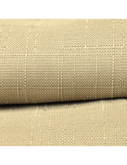 Coupon ameublement antitaches 160 cm de largeur beige