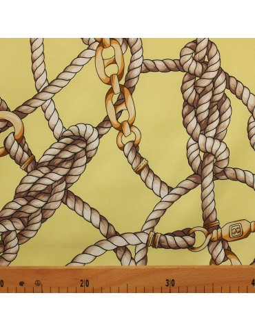 Tissu d'habillement polyester jaune