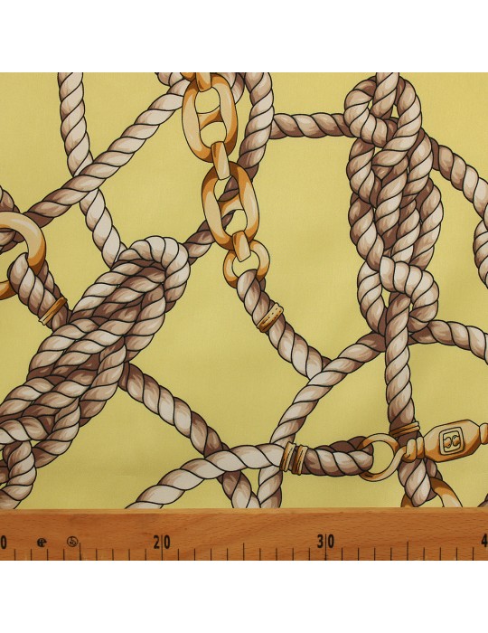 Tissu d'habillement polyester jaune
