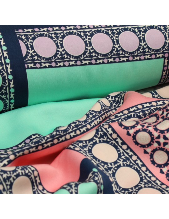 Tissu habillement viscose multicolore