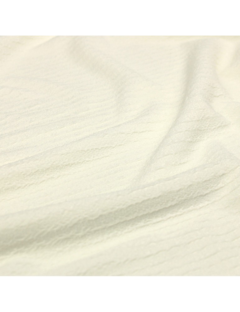 Coupon habillement polyester/élasthanne 300 cm blanc Coupon habillement polyester/élasthanne 300 cm blanc