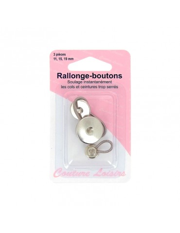 Lot de 3 rallonge boutons