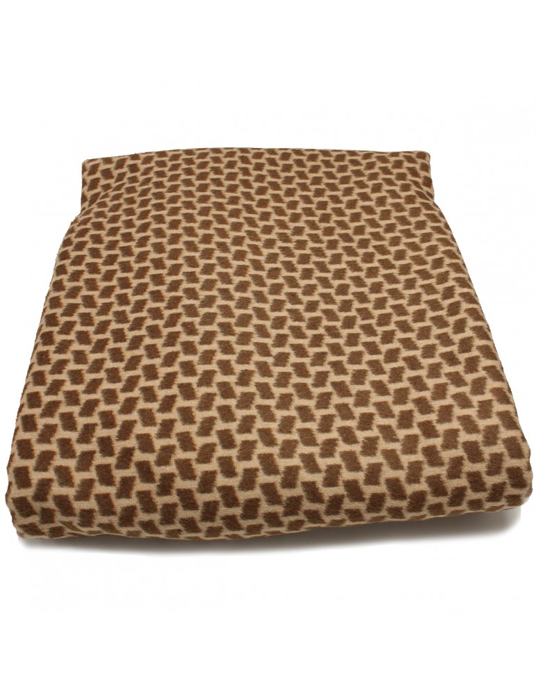 Coupon lainage imprimé marron Coupon lainage imprimé marron