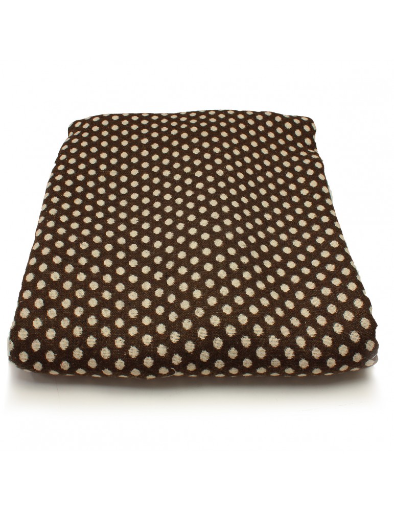 Coupon lainage imprimé marron Coupon lainage imprimé marron