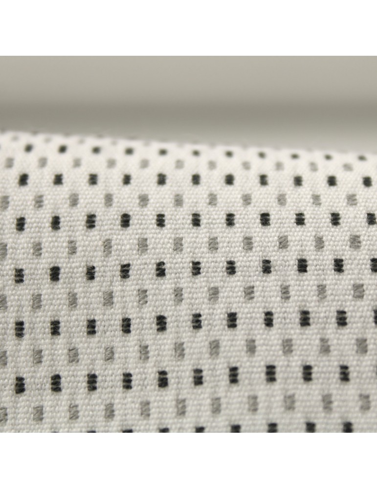 Tissu jacquard  blanc