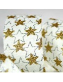 Ruban étoiles de noël doré