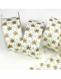 Ruban étoiles de noël doré