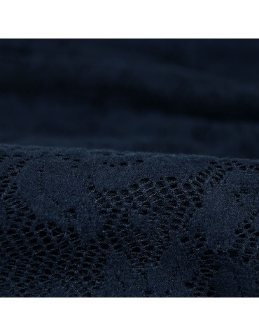 Coupon d'habillement 3 mètres polyester bleu