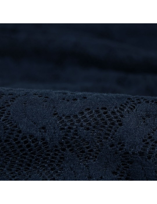 Coupon d'habillement 3 mètres polyester bleu