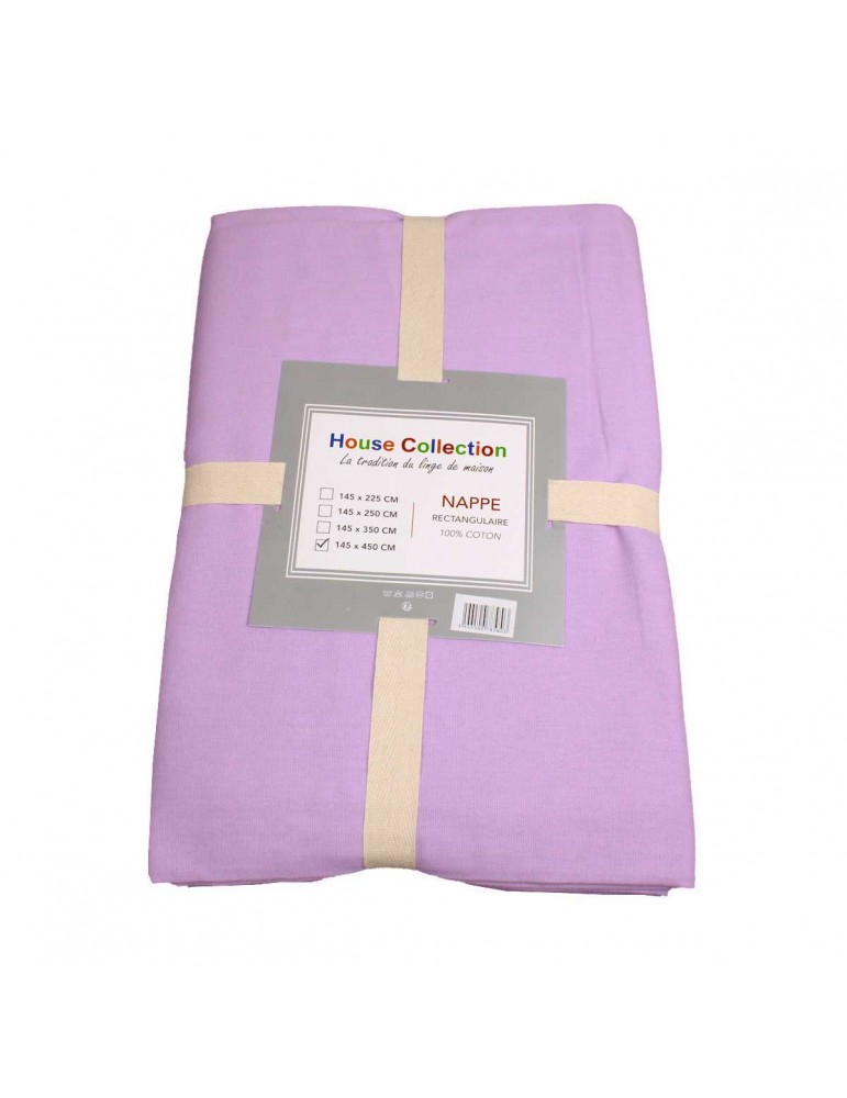 Nappe rectangulaire 145 x 450 cm violet clair Nappe rectangulaire 145 x 450 cm violet clair