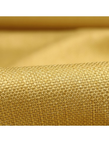 Toile d'ameublement polyester jaune