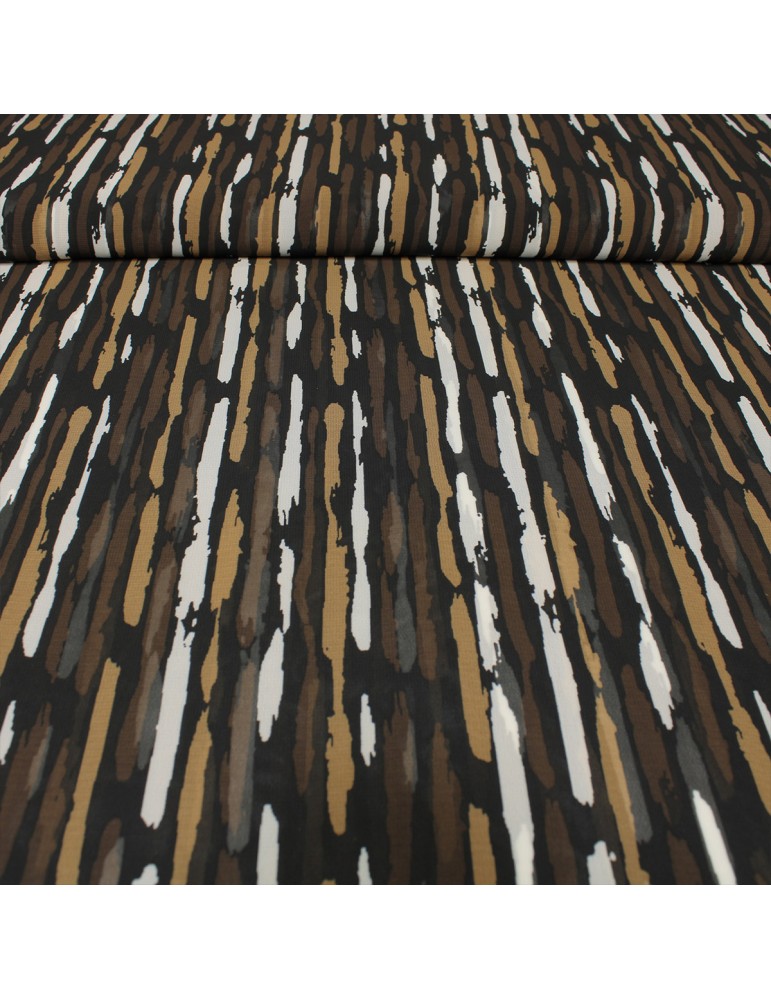 Tissu mousseline imprimé beige Tissu mousseline imprimé beige