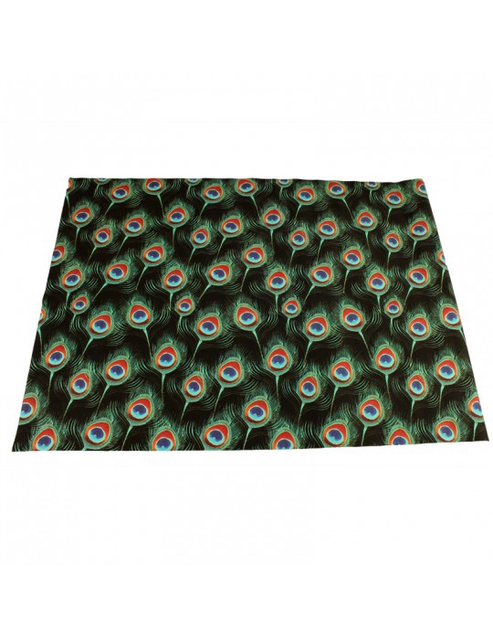Coupon simili imprimé 50 x 70 cm multicolore