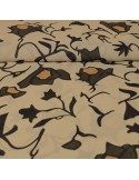 Tissu mousseline imprimé beige Tissu mousseline imprimé beige