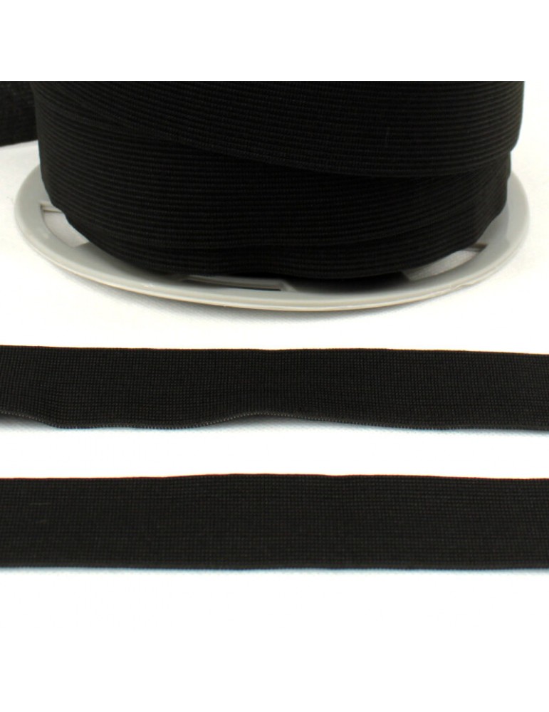 Elastique maille 40 mm noir