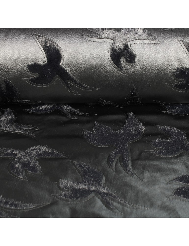 Tissu d'habillement simili noir Tissu d'habillement simili noir