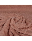 Fourrure synthétique unie rose